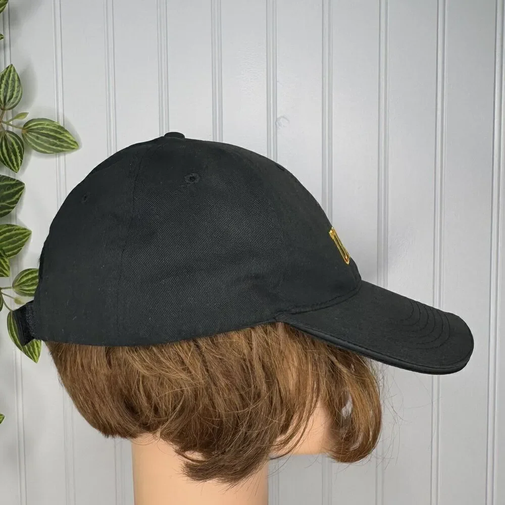 USMC Marines Eagle Crest Black Military Baseball Hat Cap One Size